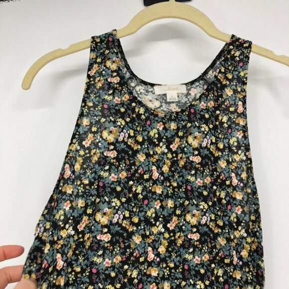 Wilfred  Aritzia floral multicolor tank top high scoop neck xs - Picture 8 of 15